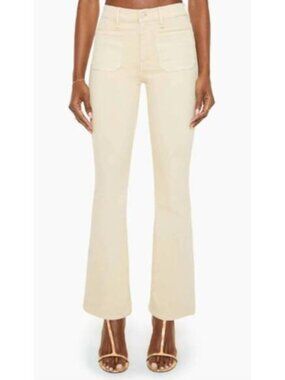 MOTHER Patch Pocket Weekender jeans in Wacky Khaki - Size 25